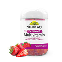 Nature's Way 澳萃维 VC维生素C 复合维生素钙镁锌VC软糖草莓味 120粒