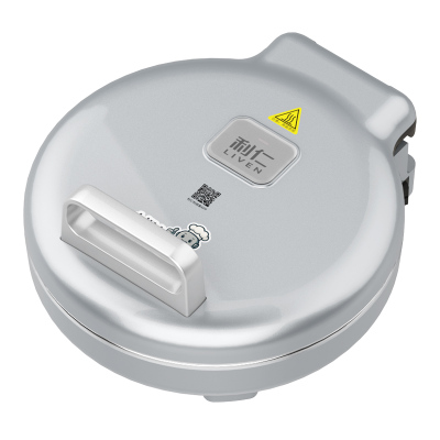 利仁LR-B3196利仁小钢人电饼铛0涂层不锈钢盘38mm加深家庭用1800W双面加热电饼档烙饼锅煎饼锅三明治早餐机