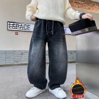 男童加绒牛仔裤春秋冬新款儿童加厚长裤中大童裤子一体绒帅气