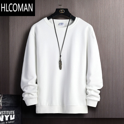 HLCOMAN卫衣男男装秋季新款男士长袖t恤宽松韩版百搭潮流上衣ins