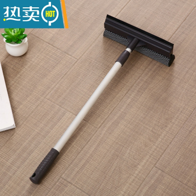 敬平搽擦玻璃器家用双面擦高楼刮水器凊洗刷窗户清洁工具伸缩杆 黑色