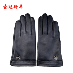 圣冠羚羊 男式羊皮触屏手套 均码 副