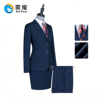 需耀 女西服套装 2804藏青 套