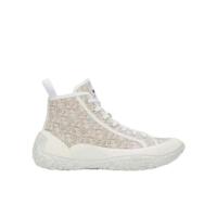 迪奥(Dior)高帮系带Oblique印花跑鞋男款休闲运动鞋户外橡胶底耐