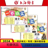 [3册]七年级下 语文+数学+英语 七年级/初中一年级 [正版]一卷搞定 七年级上册 语文数学英语 7年级第一二学期 上