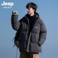 吉普秋冬季棉服男棉衣男生新款加厚保暖男装棉袄冬装防寒外套男士