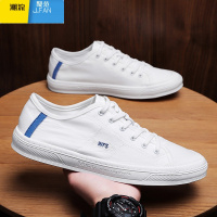 聚范2024年新款男鞋夏季透气薄款休闲帆布板鞋百搭小白一脚蹬潮鞋