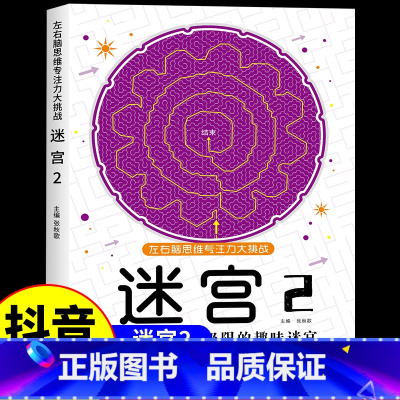 [单本]迷宫②(适合6岁+) [正版]抖音同款魔线专注力训练左右脑开发思维训练书迷宫书籍幼儿园高难度小学生2-3一6-7