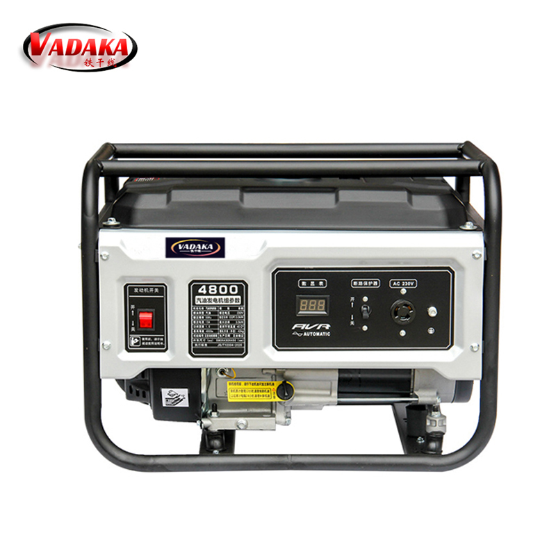 VADAKA便携式户外小型应急汽油发电机5KW电启动-380v台