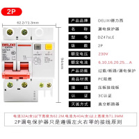 德力西空气开关带漏电保护器 DZ47SLE 2P 32A