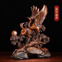 美帮汇松鹤延年摆件送爷爷奶奶八十大寿生日创意祝寿摆件工艺品