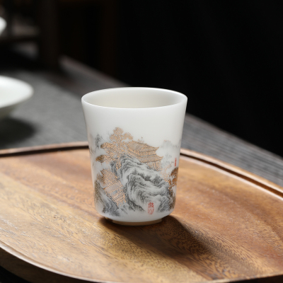 MULTIPOTENT功夫茶杯主人杯大师黄旭东作品冰凝玉妙香杯高山流水单杯伴手礼盒