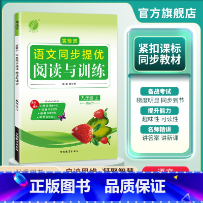 语文 九年级上 [正版]2024秋 初中语文实验班同步提优阅读与训练九年级上册人教版 语文9年级上册RJ版同步专项训练每