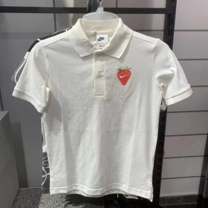 NIKE耐克短袖T恤运动休闲透气针织大童POLO衫HQ1195-133 D