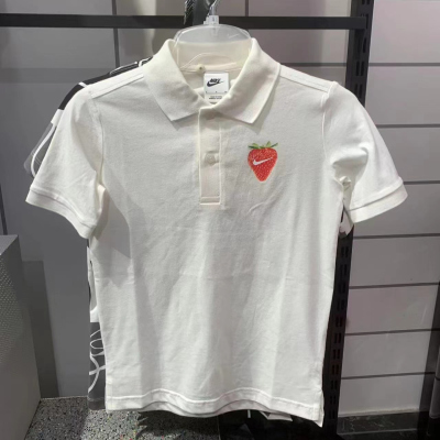 NIKE耐克短袖T恤运动休闲透气针织大童POLO衫HQ1195-133 D