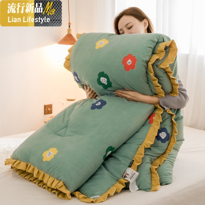 被子冬被加厚保暖被芯双人春秋被女孩公主被褥女生宿舍单人学生被 三维工匠