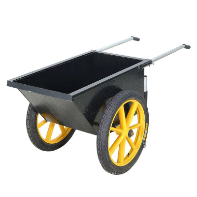 灰斗车 手推车翻斗车 中号2.0厚斗子+充气轮