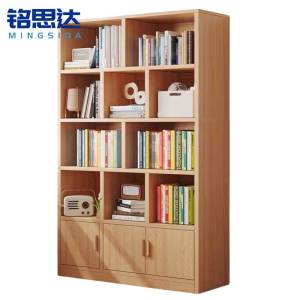 铭思达书柜原木色100cm台