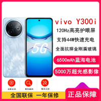[全新]vivo Y300i 雾凇蓝 12GB+256GB 第二代骁龙4 5G芯 6500mAh电池 44W充电 5000万高清影像 5G 手机