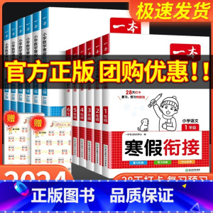 寒假练字帖 小学一年级 [正版]2024一本寒假衔接作业一年级二年级三四五六年级上册人教版全套语文寒假阅读字帖数学寒假口
