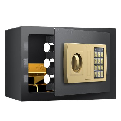 臻远ZY-NW-BXGS-02全钢实心保险柜办公防盗保险箱 高20cm黑色电子款
