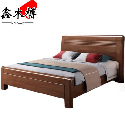 鑫木樽实木床1.5*2米张