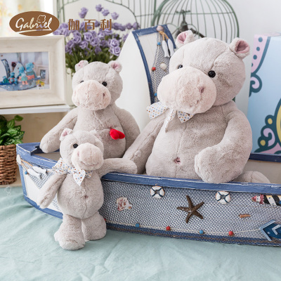 伽百利Gabriel河马兄弟欧式正版毛绒玩具安抚玩偶可爱公仔萌