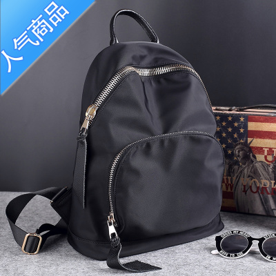 FENGHOU2021新款休闲百搭牛津布双肩包女包简约韩版潮流尼龙帆布旅行背包旅行包男女