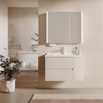 惠达(HUIDA)- S66M 智能浴室柜陶瓷一体盆卫生间洗脸盆柜组合