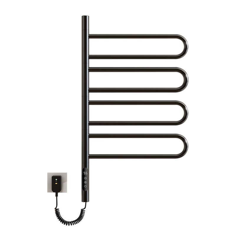 SIOYIE德国品牌智能电热毛巾架烘干除湿浴室可旋转抑菌防水防潮浴巾架G65[左右旋转-U型扁管]