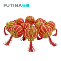 福田 桔灯条纹福字灯笼串灯 5米10灯*10# 条