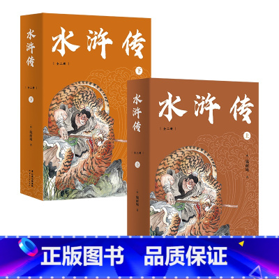 [正版]水浒传(全二册) 施耐庵 难字注音注释 四大名著 中文分级阅读九年级课外阅读 青少年读物 出品