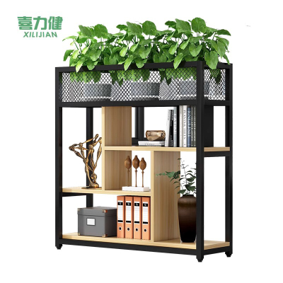 喜力健 铁艺花架 浅湖桃黑架-120CM 个