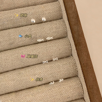 可爱童趣小鱼蝴蝶结纯银耳钉养耳洞合集耳骨钉女小众设计耳饰送女朋友老婆情人节七夕生日礼物