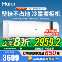 海尔Haier空调小2匹新一级能效冷暖家用卧室壁挂空调大风量智控除菌自清洁 劲风 KFR-48GW/24P1A181U1