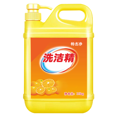 特杰净TJ-X01洗洁精 洗涤灵商用大桶装 10kg/瓶(单位:瓶)黄色