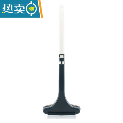 敬平刮水器刷清洁玻璃窗器工具双面二合一清洗新款擦玻璃刷家用纱窗 S+[纱窗刷]-白色-附送凹槽刷擦玻璃器