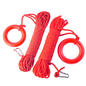 安盾帅 救援绳 橘色绳8mm+30米配环钩 (计价单位:根)