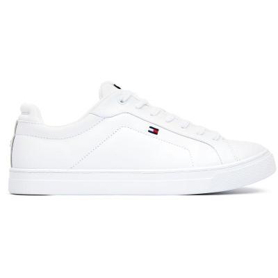 TOMMY HILFIGER经典百搭休闲运动鞋白科技橡胶底防滑舒适男鞋