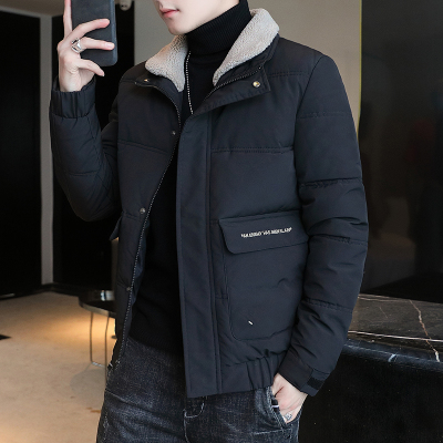 NEWLAKE2020冬季新款棉袄毛领小个子棉衣男短款潮流帅气加厚保暖棉服外套棉衣