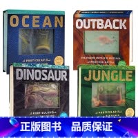 光与影视觉翻翻书4册 [正版]英文原版绘本光与影视觉3D动画书恐龙海洋丛林极地世界Dinosaur/Jungle/Oce