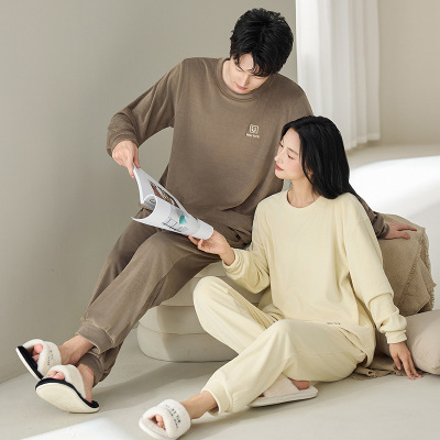 珊瑚绒情侣睡衣女秋冬季冬款加绒加厚海岛绒男士可外穿家居服套装