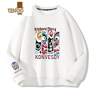 YANXU欧美复古卫衣男潮牌字母印花学生帽衫oversize痞帅外套