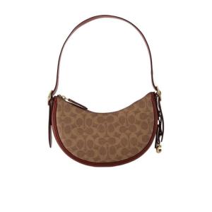 COACH奢侈品箱包女印花单肩包 CC4404B4TANRUST- 时尚百搭 棕色