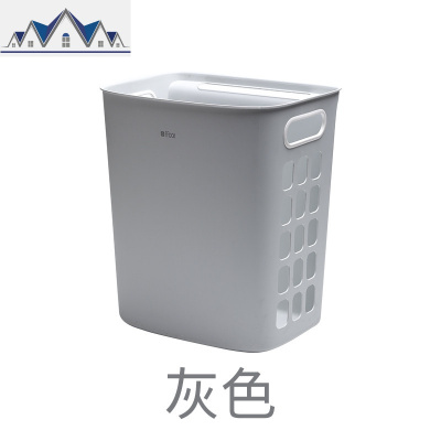 脏衣篮衣服收纳筐家用挂壁收纳桶卫生间置物架壁挂式洗衣篮子北欧 三维工匠收纳篮