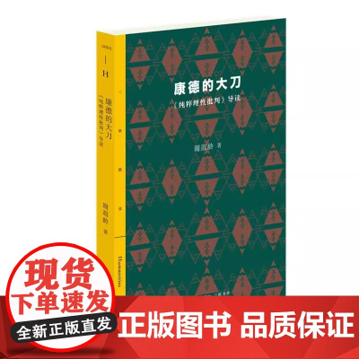 康德的大刀《纯粹理性批判》导读 谢遐龄 生活.读书.新知三联书店9787108065407商城正版