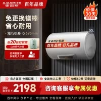 AO史密斯60升电热水器 专利免更换镁棒 金圭内胆 短款小尺寸 速热节能 大屏E60VC0-B 一级能效