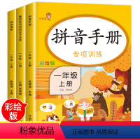 [正版]全套3本 一年级上册看拼音写词语生字注音拼音手册专项训练阅读理解练习