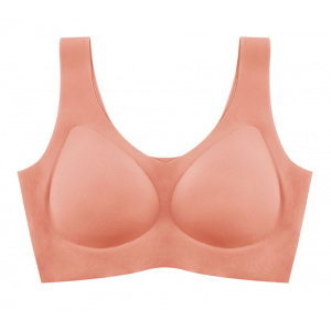 无尺码无痕内衣女薄款夏美背心式运动文胸舒适睡眠无钢圈胸罩