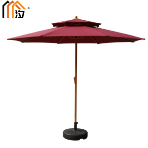 汐 庭院伞红色个